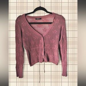 Lanidor Handmade knitted Dusty Pink Cardigan